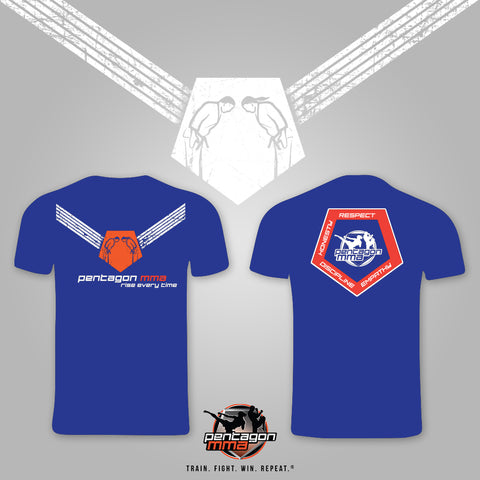 Youth Blue T-Shirt "Rise Every Time"